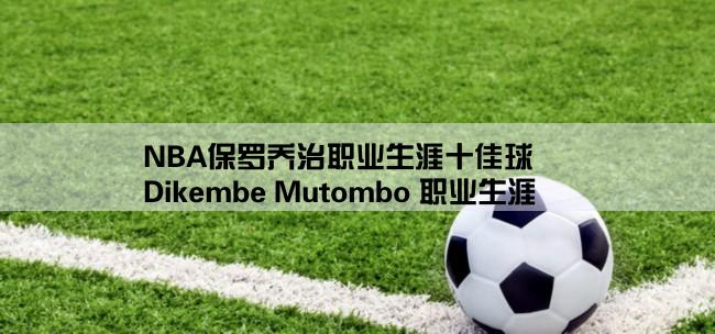 NBA保罗乔治职业生涯十佳球,Dikembe Mutombo 职业生涯