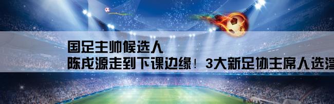 国足主帅候选人,陈戌源走到下课边缘！3大新足协主席人选浮现，昔日国安名将在列