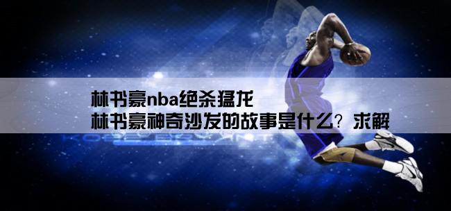 林书豪nba绝杀猛龙,林书豪神奇沙发的故事是什么？求解