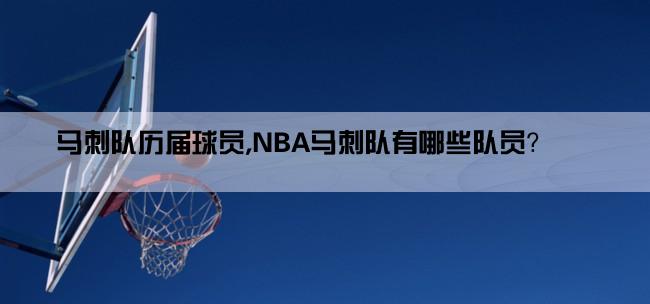 马刺队历届球员,NBA马刺队有哪些队员？