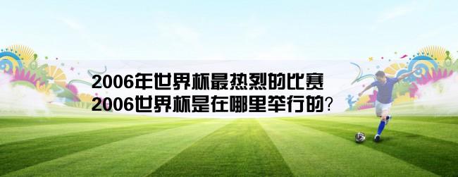 2006年世界杯最热烈的比赛,2006世界杯是在哪里举行的？