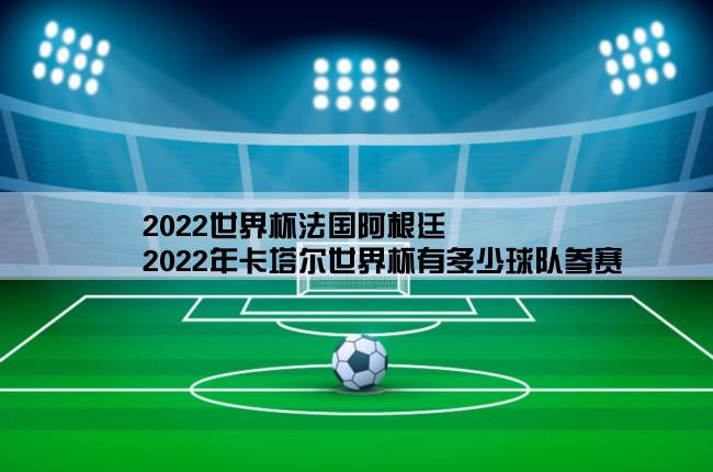 2022世界杯法国阿根廷,2022年卡塔尔世界杯有多少球队参赛