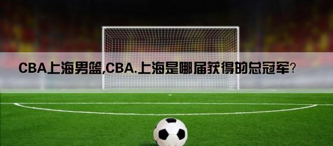 CBA上海男篮,CBA.上海是哪届获得的总冠军？