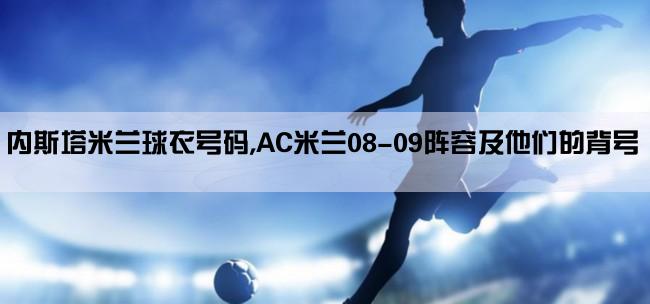 内斯塔米兰球衣号码,AC米兰08-09阵容及他们的背号