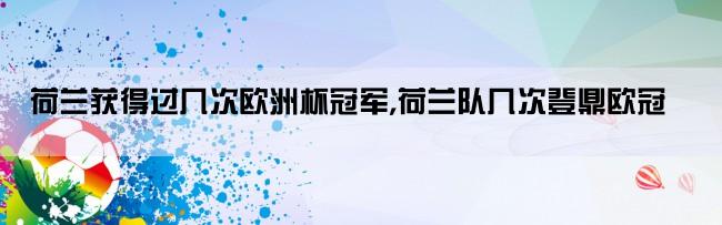 荷兰获得过几次欧洲杯冠军,荷兰队几次登鼎欧冠