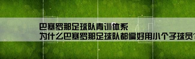 巴塞罗那足球队青训体系,为什么巴塞罗那足球队都偏好用小个子球员？