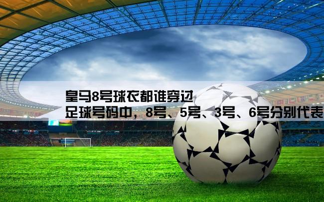 皇马8号球衣都谁穿过,足球号码中，8号、5号、3号、6号分别代表什么含义？