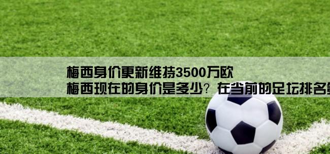 梅西身价更新维持3500万欧,梅西现在的身价是多少？在当前的足坛排名第几？