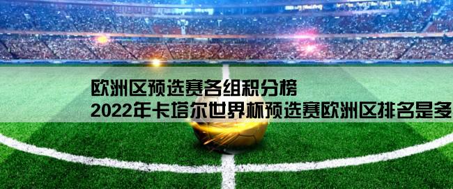 欧洲区预选赛各组积分榜,2022年卡塔尔世界杯预选赛欧洲区排名是多少