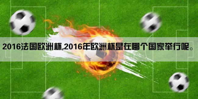 2016法国欧洲杯,2016年欧洲杯是在哪个国家举行呢。