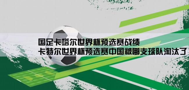 国足卡塔尔世界杯预选赛战绩,卡特尔世界杯预选赛中国被哪支球队淘汰了