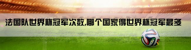 法国队世界杯冠军次数,哪个国家得世界杯冠军最多