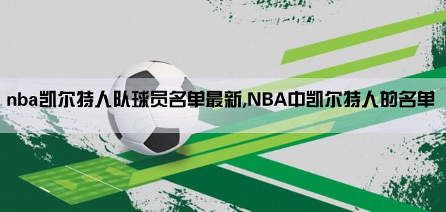 nba凯尔特人队球员名单最新,NBA中凯尔特人的名单