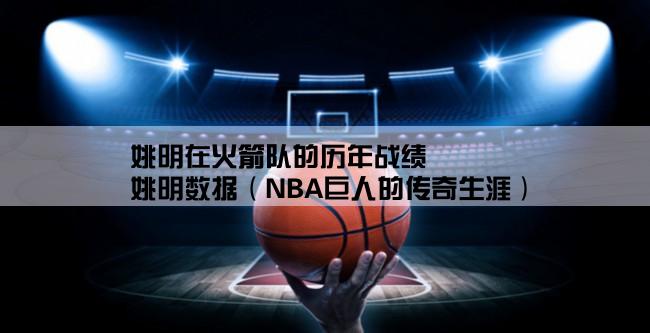 姚明在火箭队的历年战绩,姚明数据（NBA巨人的传奇生涯）