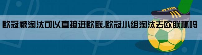 欧冠被淘汰可以直接进欧联,欧冠小组淘汰去欧联杯吗