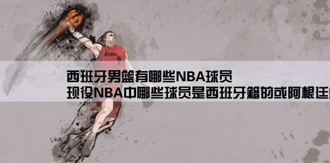 西班牙男篮有哪些NBA球员,现役NBA中哪些球员是西班牙籍的或阿根廷籍的