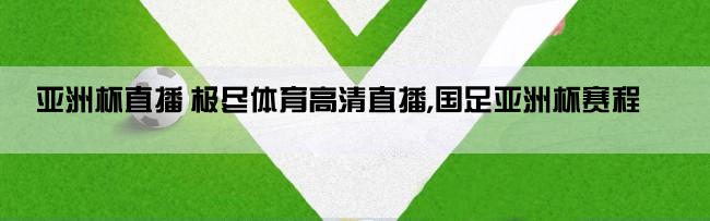 亚洲杯直播 极尽体育高清直播,国足亚洲杯赛程