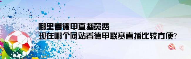 哪里看德甲直播免费,现在哪个网站看德甲联赛直播比较方便？