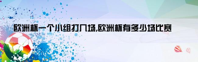 欧洲杯一个小组打几场,欧洲杯有多少场比赛