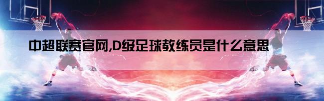 中超联赛官网,D级足球教练员是什么意思