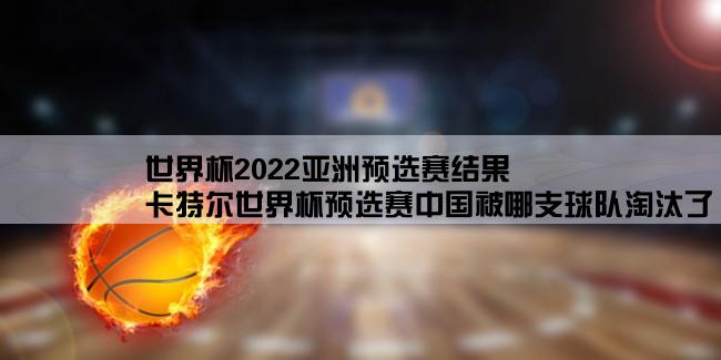 世界杯2022亚洲预选赛结果,卡特尔世界杯预选赛中国被哪支球队淘汰了