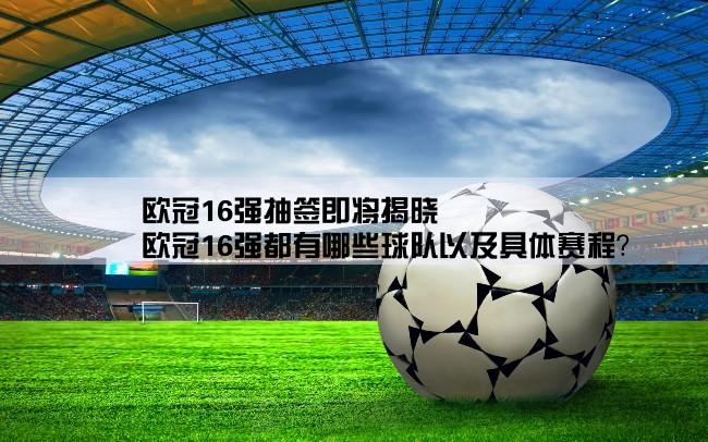 欧冠16强抽签即将揭晓,欧冠16强都有哪些球队以及具体赛程？