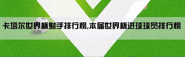 卡塔尔世界杯射手排行榜,本届世界杯进球球员排行榜