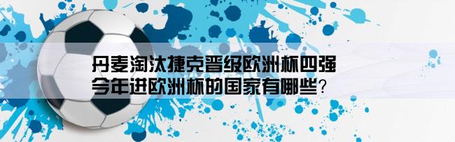 丹麦淘汰捷克晋级欧洲杯四强,今年进欧洲杯的国家有哪些？