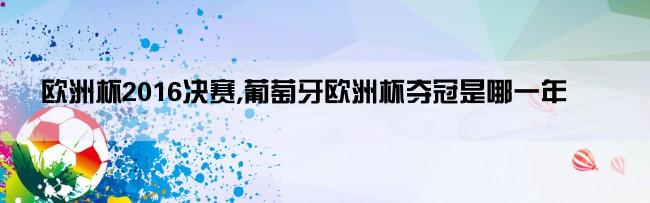 欧洲杯2016决赛,葡萄牙欧洲杯夺冠是哪一年