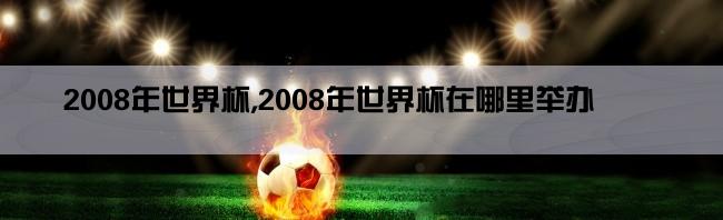 2008年世界杯,2008年世界杯在哪里举办