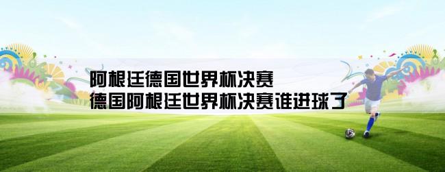 阿根廷德国世界杯决赛,德国阿根廷世界杯决赛谁进球了